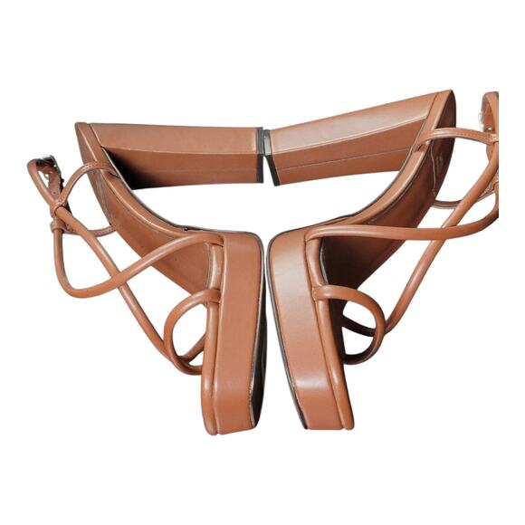 Jeffrey Campbell Aperitif Faux Leather Ankle Strap Platform Sandals Women's‎ 8.5 - Picture 6 of 10